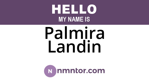 Palmira Landin