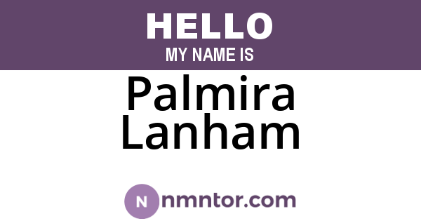 Palmira Lanham
