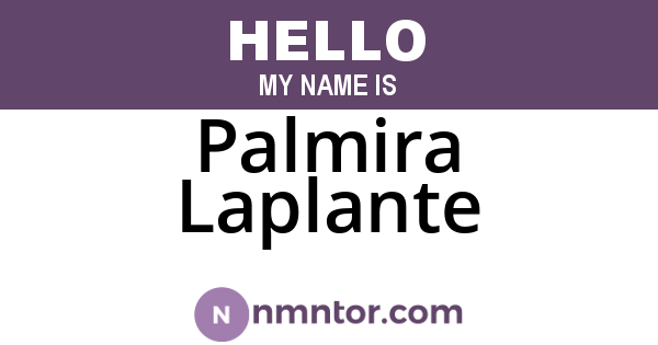 Palmira Laplante