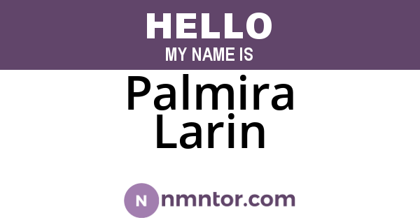 Palmira Larin
