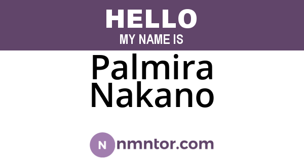 Palmira Nakano