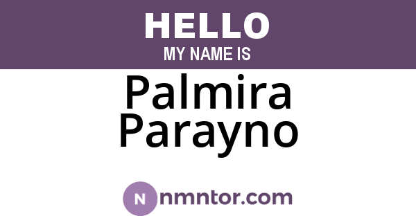 Palmira Parayno
