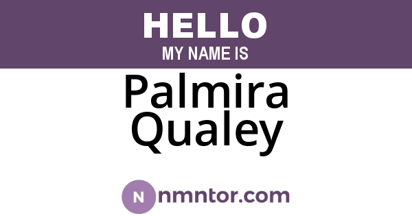 Palmira Qualey