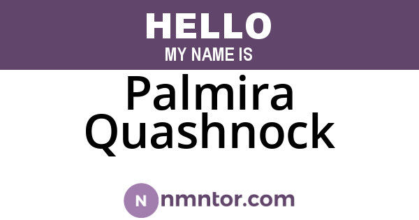 Palmira Quashnock