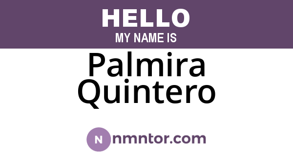 Palmira Quintero
