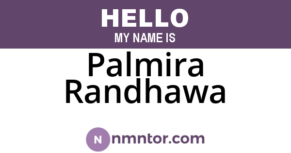 Palmira Randhawa