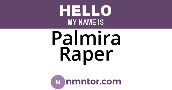 Palmira Raper