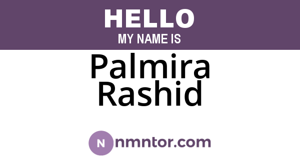 Palmira Rashid