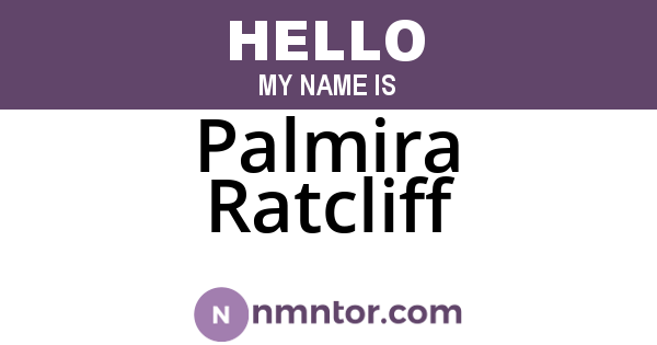 Palmira Ratcliff