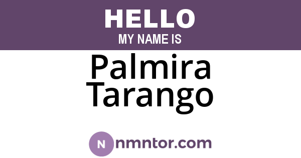 Palmira Tarango