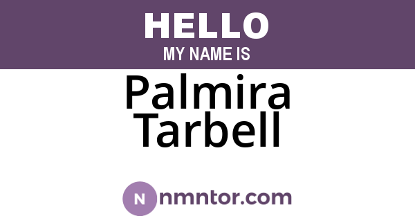 Palmira Tarbell