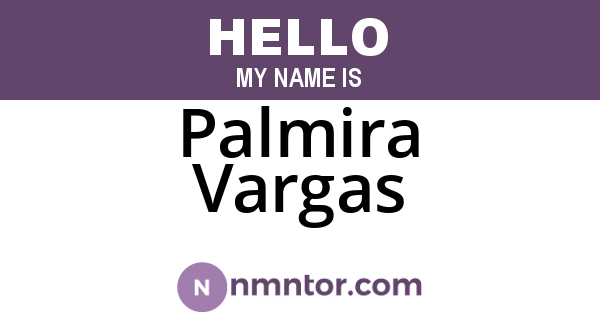 Palmira Vargas
