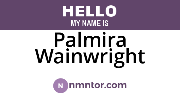 Palmira Wainwright