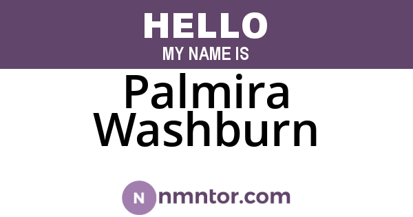 Palmira Washburn