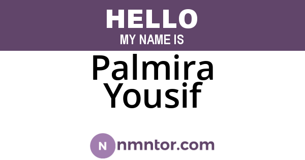 Palmira Yousif