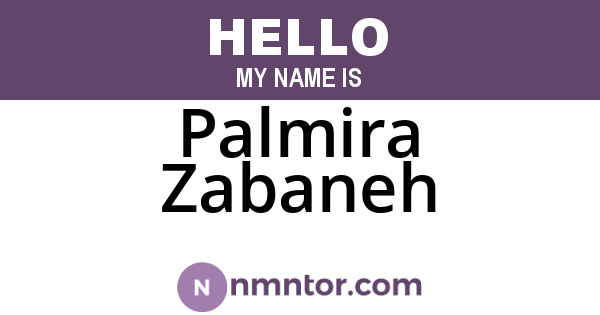Palmira Zabaneh