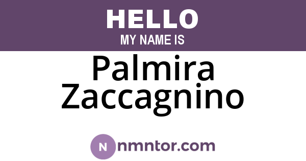 Palmira Zaccagnino