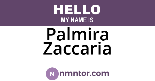 Palmira Zaccaria
