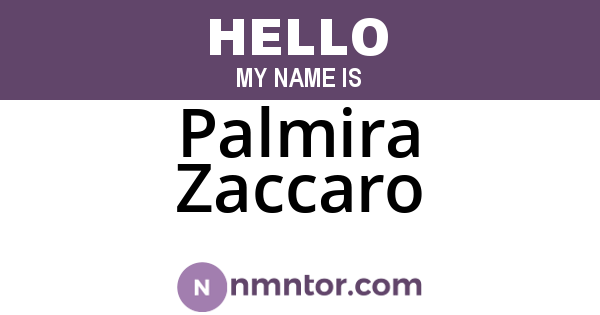 Palmira Zaccaro