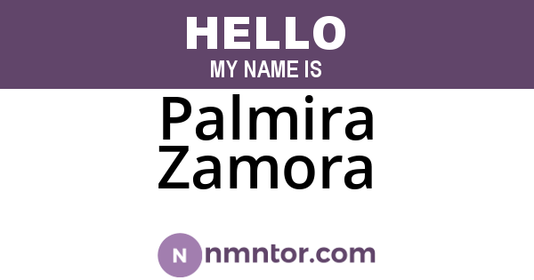 Palmira Zamora