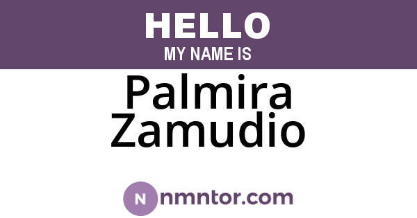 Palmira Zamudio