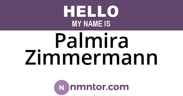 Palmira Zimmermann