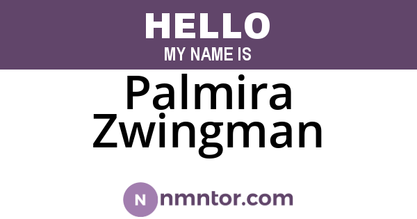 Palmira Zwingman
