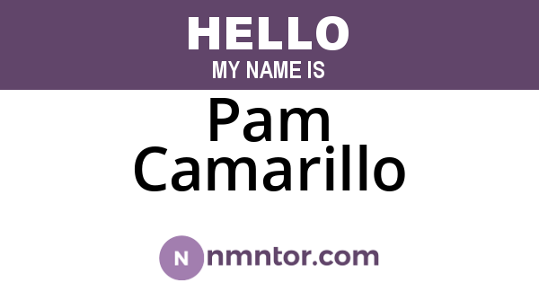 Pam Camarillo
