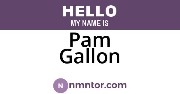 Pam Gallon