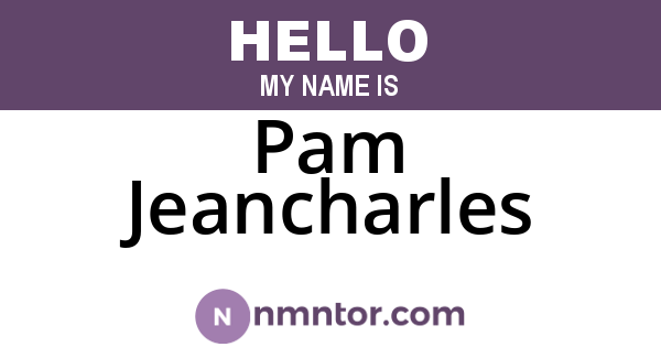 Pam Jeancharles