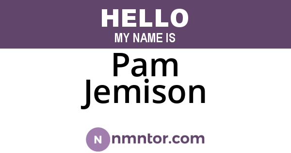 Pam Jemison