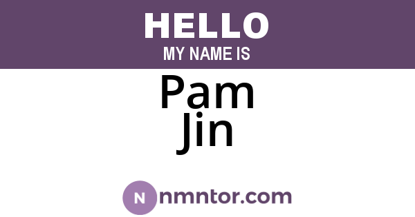 Pam Jin
