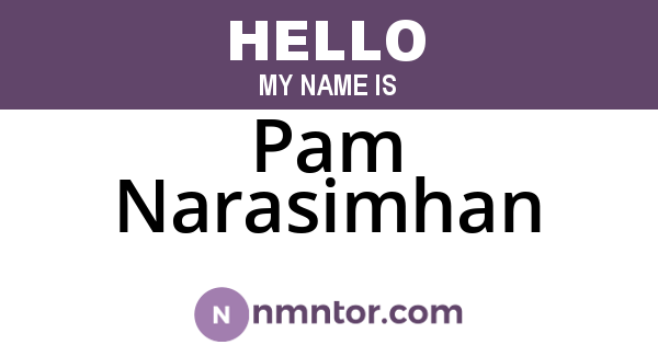 Pam Narasimhan