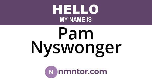 Pam Nyswonger
