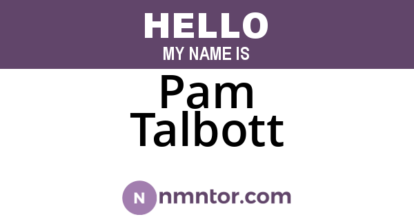 Pam Talbott