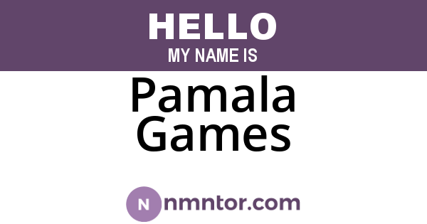 Pamala Games