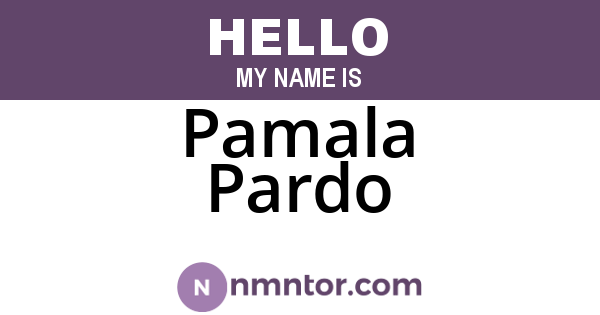 Pamala Pardo