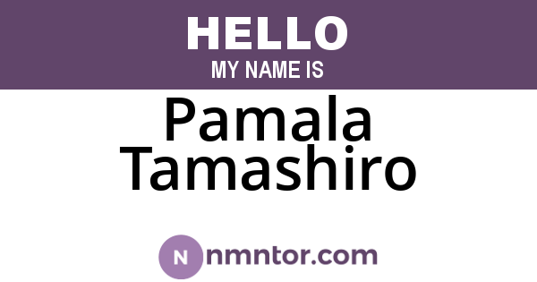 Pamala Tamashiro
