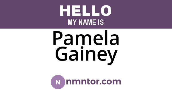 Pamela Gainey