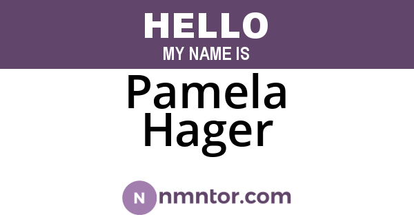 Pamela Hager