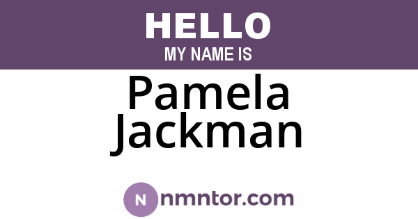 Pamela Jackman