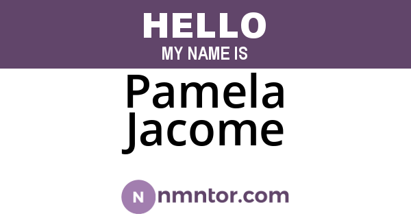 Pamela Jacome