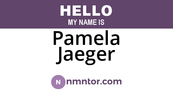 Pamela Jaeger