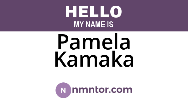 Pamela Kamaka