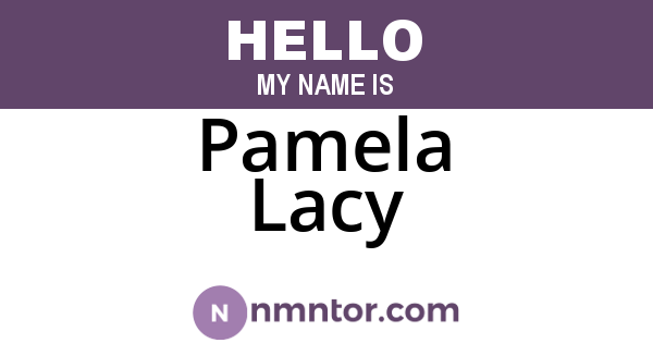 Pamela Lacy