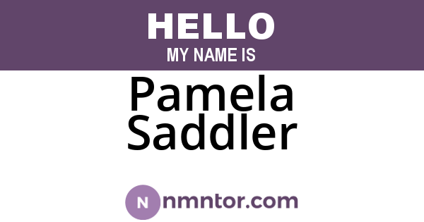 Pamela Saddler