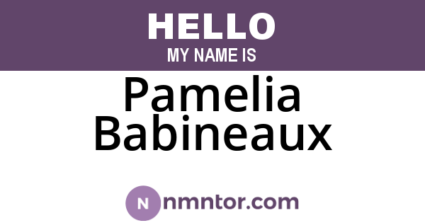Pamelia Babineaux