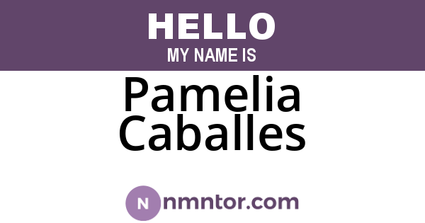 Pamelia Caballes