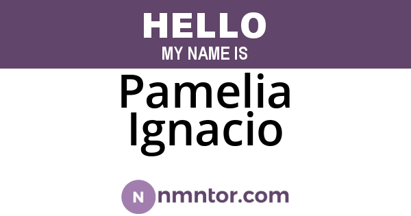 Pamelia Ignacio