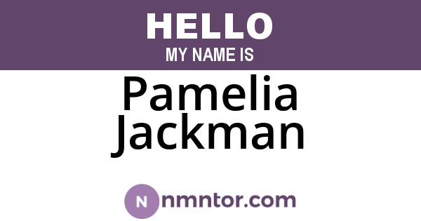 Pamelia Jackman